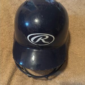 Rawlings Navy Baseball Helmet with Cage